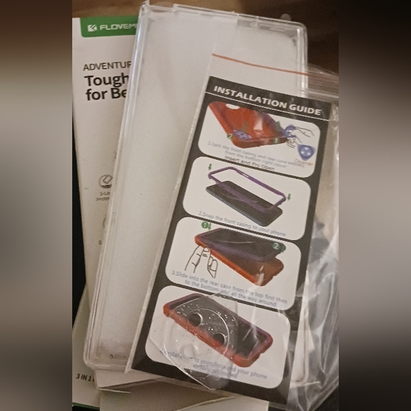 FLOVEME Case Compatible with Samsung Galaxy S20 Ultra Case 6.9 inch 2020 3 in 1 - Picture 3 of 7